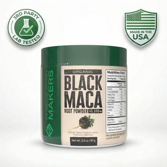 Organic Black Maca Root Powder Supplement