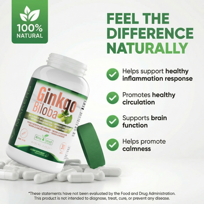 Ginkgo Biloba 60mg – Daily Use Capsules