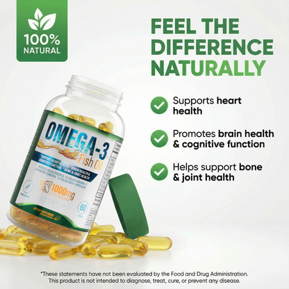 Omega-3 Fish Oil 1000mg – Daily Use Softgels